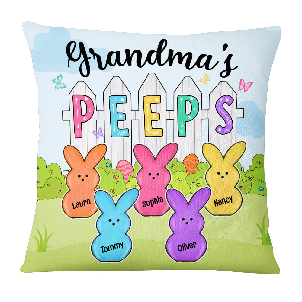 Personalized Grandma Peeps Easter Pillow 22883 Primary Mockup