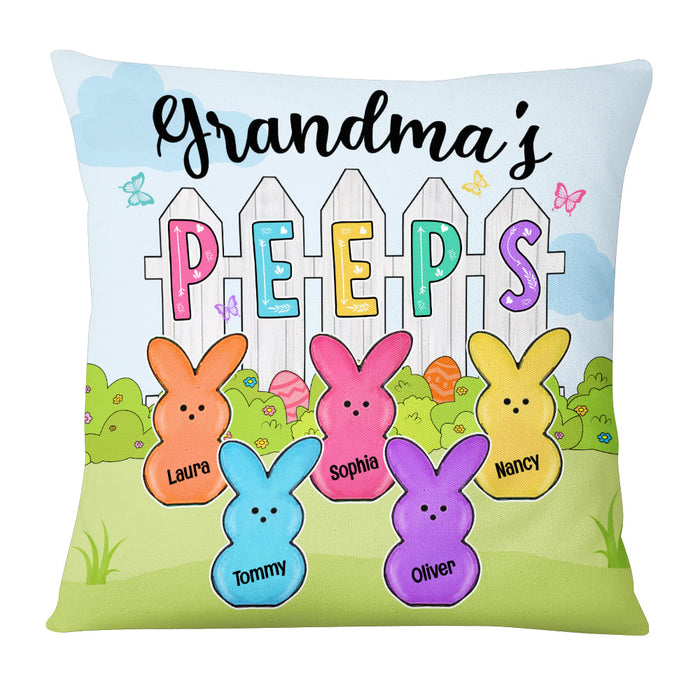 Personalized Grandma Peeps Easter Pillow 22883 1