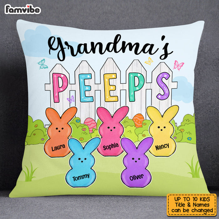 Personalized Grandma Peeps Easter Pillow 22883 1