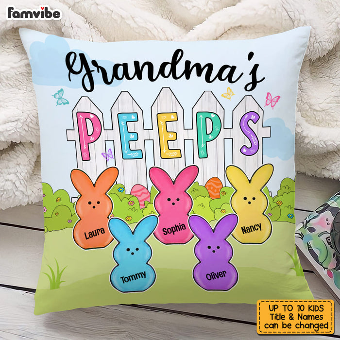 Personalized Grandma Peeps Easter Pillow 22883 1