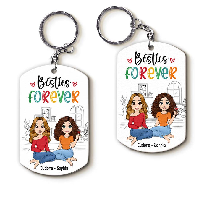 Personalized Gift Friends Forever Aluminum Keychain 23158 1