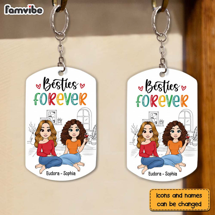 Personalized Gift Friends Forever Aluminum Keychain 23158 1