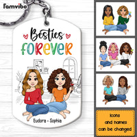 Personalized Gift Friends Forever Aluminum Keychain 23158 thumb 1