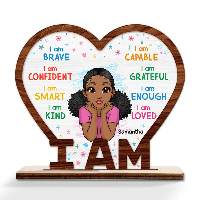 Personalized Gift For Granddaughter I Am Wood Plaque 23163 1