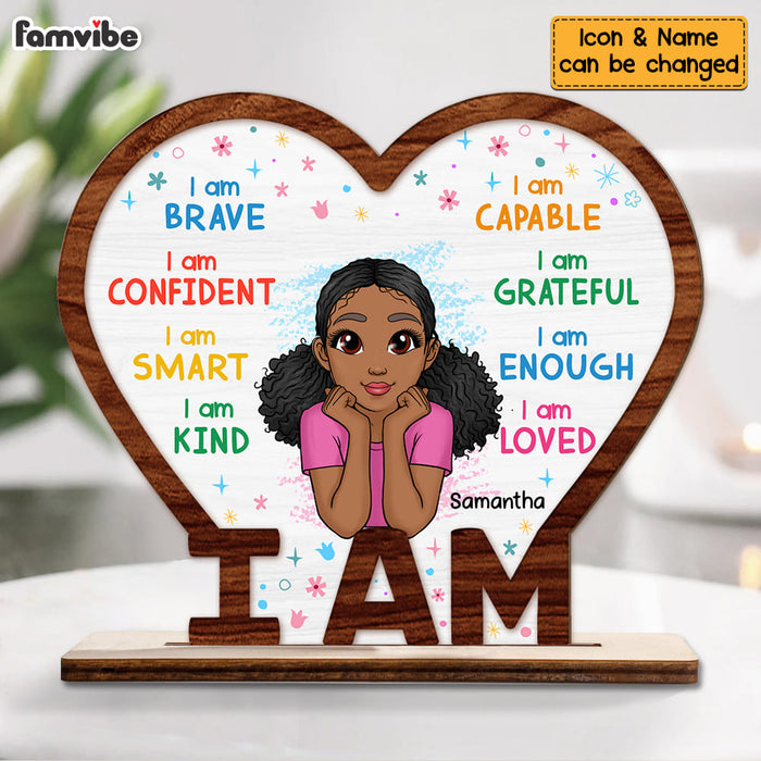 Personalized Gift For Granddaughter I Am Wood Plaque 23163 1