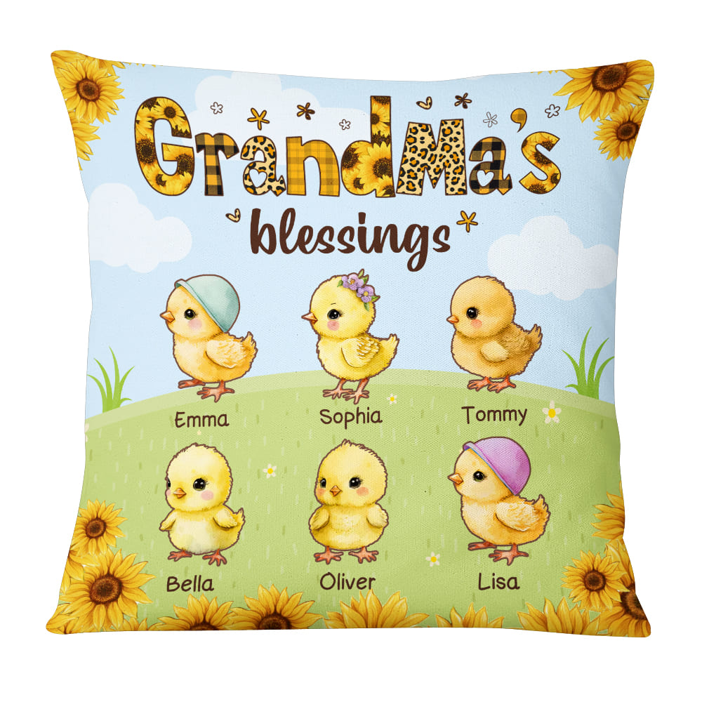 Personalized Easter Gift Nana's Blessing Pillow 23165 Primary Mockup