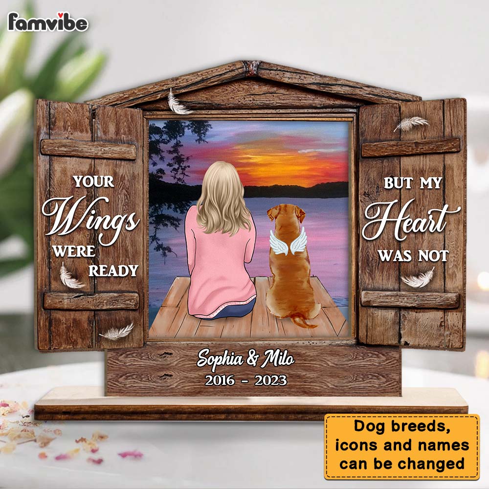Personalized Memorial Gift for Dog Mom Wood Plaque 23169 Primary Mockup