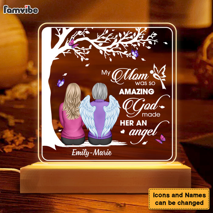 Personalized Memo My Mom Was So Amazing Plaque LED Lamp Night Light 23170 1