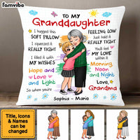 Hug This Pillow Gift: Personalized Present for Granddaughter from Grandma thumb 1