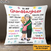 Hug This Pillow Gift: Personalized Present for Granddaughter from Grandma thumb 1
