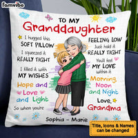 Hug This Pillow Gift: Personalized Present for Granddaughter from Grandma thumb 1