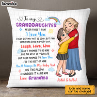 Personalized 'Live Love Laugh' Pillow - Gift for Granddaughter & Daughter thumb 1