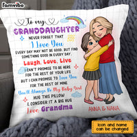 Personalized 'Live Love Laugh' Pillow - Gift for Granddaughter & Daughter thumb 1