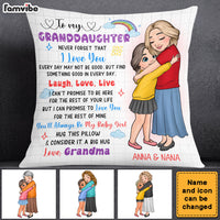 Personalized 'Live Love Laugh' Pillow - Gift for Granddaughter & Daughter thumb 1