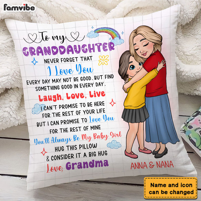 Personalized 'Live Love Laugh' Pillow - Gift for Granddaughter & Daughter 1