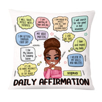 Personalized Gift For Daughter Daily Affirmations Pillow 23175 thumb 1