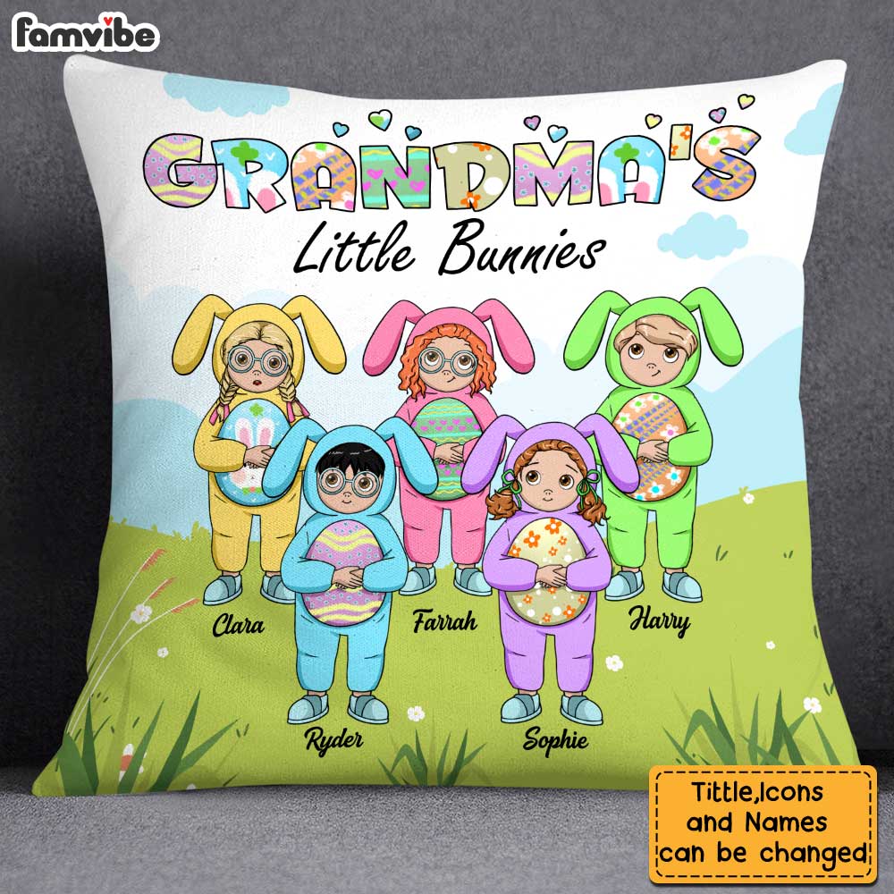 Personalized Easter Gift for Grandma Pillow 23186 Primary Mockup