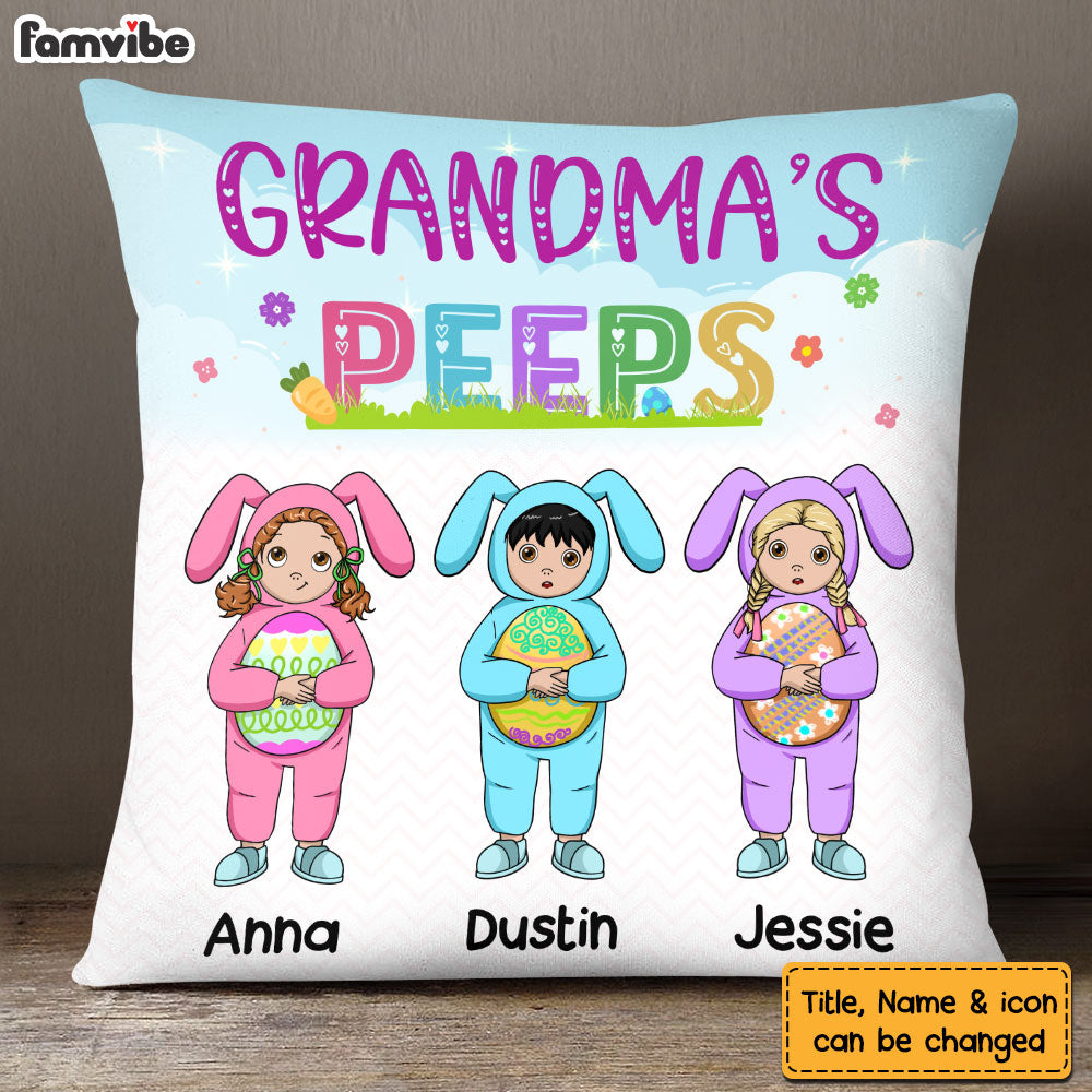 Personalized Easter Gift for Grandma Pillow 23188 Primary Mockup
