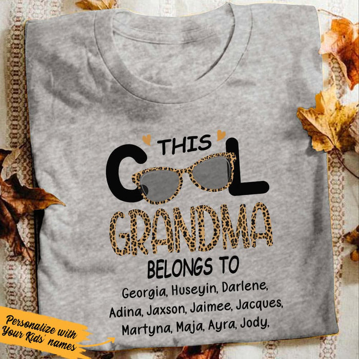 Personalized Cool Grandma White T Shirt JN181 81O36 1