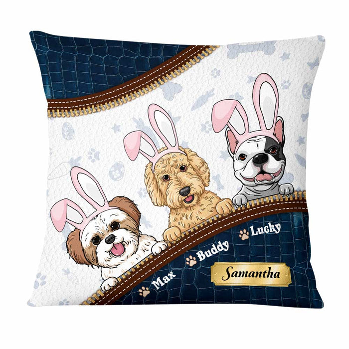 Personalized Easter Gift for Dog Mom, Dog Dad Pillow 23200 1