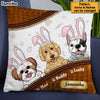 Personalized Easter Gift for Dog Mom, Dog Dad Pillow 23200 1