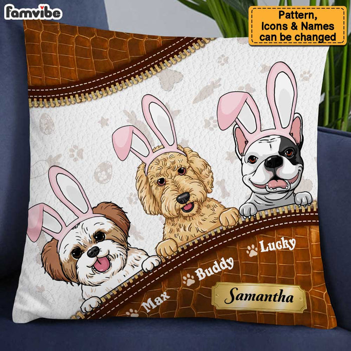 Personalized Easter Gift for Dog Mom, Dog Dad Pillow 23200 1