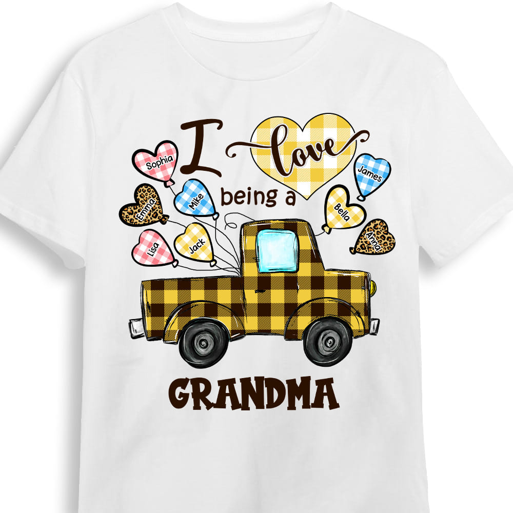 Personalized Love Being A Grandma Buffalo Truck Shirt 23201 Primary Mockup
