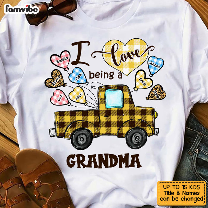 Personalized Love Being A Grandma Buffalo Truck Shirt - Hoodie - Sweatshirt 23201 1