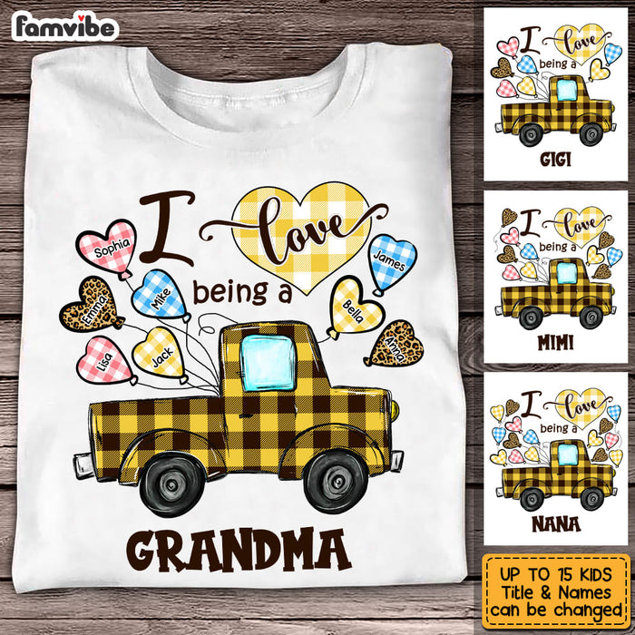 Personalized Love Being A Grandma Buffalo Truck Shirt - Hoodie - Sweatshirt 23201 1