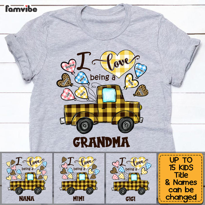 Personalized Love Being A Grandma Buffalo Truck Shirt - Hoodie - Sweatshirt 23201 1