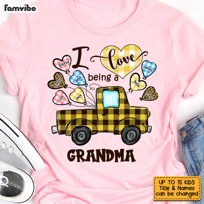 Personalized Love Being A Grandma Buffalo Truck Shirt - Hoodie - Sweatshirt 23201 1