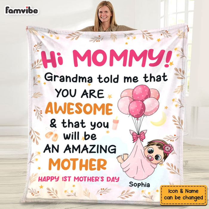 Personalized Gift for New Mom Blanket 23202 1