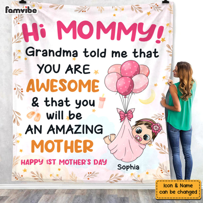 Personalized Gift for New Mom Blanket 23202 1