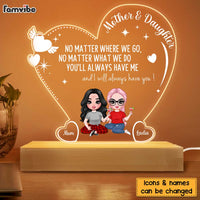 Personalized Gift Mother And Daughter Plaque LED Lamp Night Light 23204 thumb 1