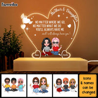 Personalized Gift Mother And Daughter Plaque LED Lamp Night Light 23204 thumb 1