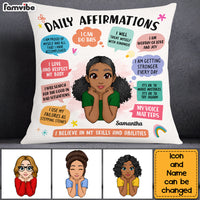 Personalized Gift for Daughter Daily Affirmations Pillow 23207 thumb 1