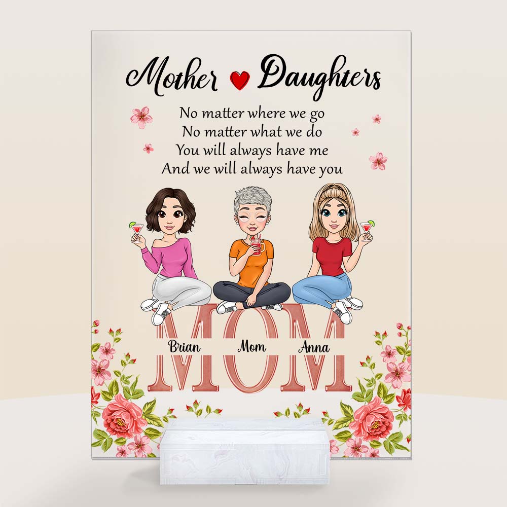 Personalized Gift For Mom Daughter Acrylic Plaque 23212 Primary Mockup