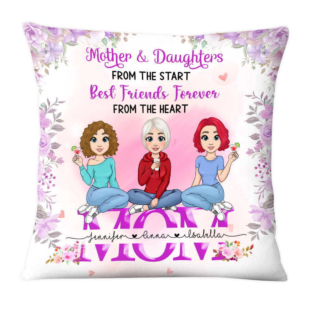 Personalized Gift For Mom Daughter Pillow 23213 Primary Mockup