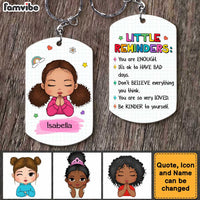Personalized Mental Health Gift For Granddaughter Little Reminders Aluminum Keychain 23220 thumb 1