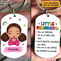 Personalized Mental Health Gift For Granddaughter Little Reminders Aluminum Keychain 23220 thumb 1