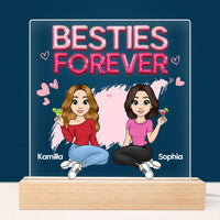 Personalized Gift For Friends Forever Plaque LED Lamp Night Light 23233 thumb 1