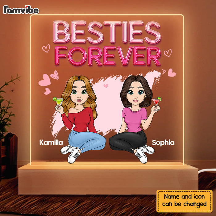 Personalized Gift For Friends Forever Plaque LED Lamp Night Light 23233 1
