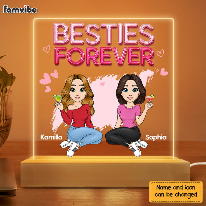 Personalized Gift For Friends Forever Plaque LED Lamp Night Light 23233 1