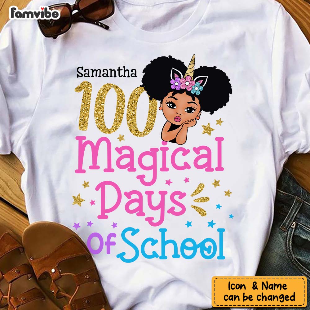 Personalized Love Gift 100 Magical Days Of School Shirt 23235 Primary Mockup