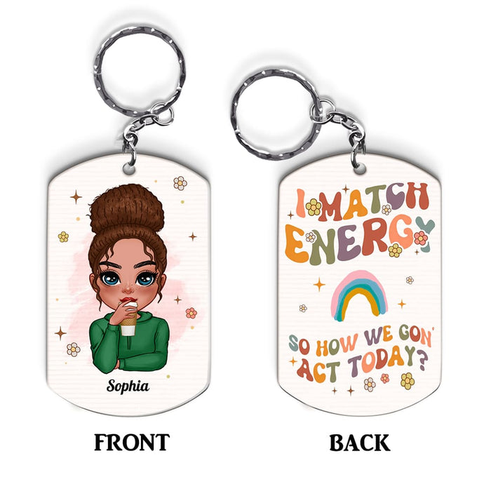 Personalized Gift I Match Energy Aluminum Keychain 23237 1