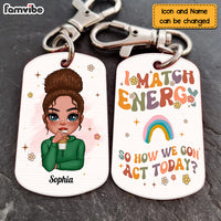 Personalized Gift I Match Energy Aluminum Keychain 23237 thumb 1