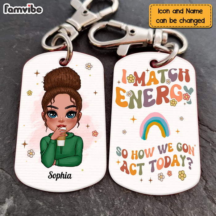 Personalized Gift I Match Energy Aluminum Keychain 23237 1