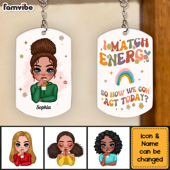 Personalized Gift I Match Energy Aluminum Keychain 23237 1
