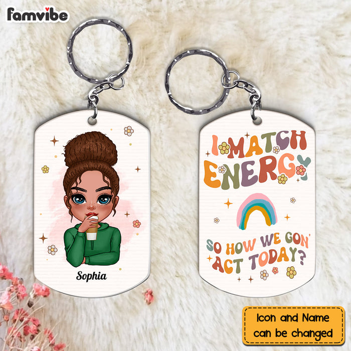 Personalized Gift I Match Energy Aluminum Keychain 23237 1