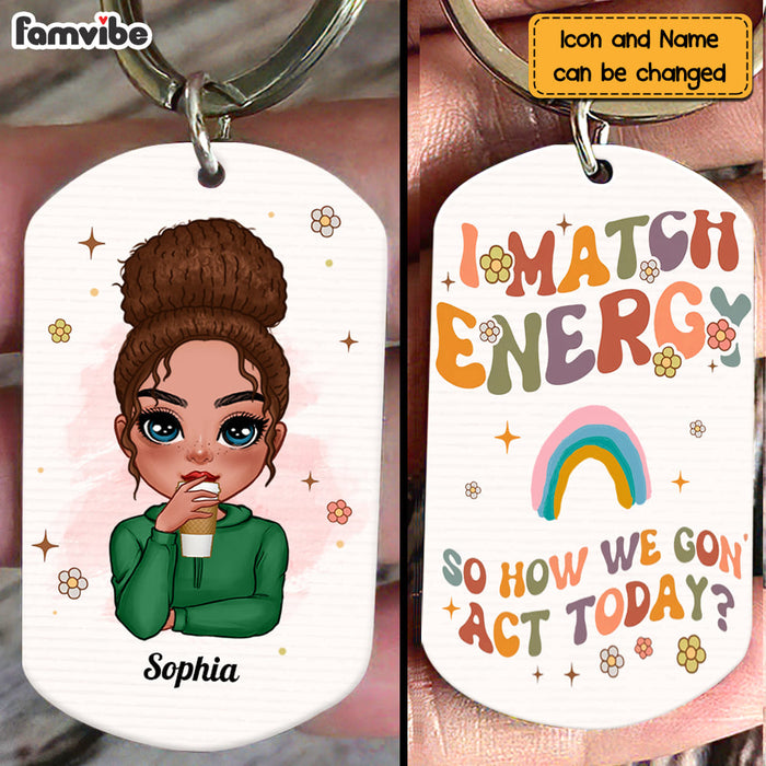 Personalized Gift I Match Energy Aluminum Keychain 23237 1